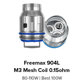 Freemax 904L M3 Mesh 0.15ohm Coils (For M Pro 2 & M Pro tanks)